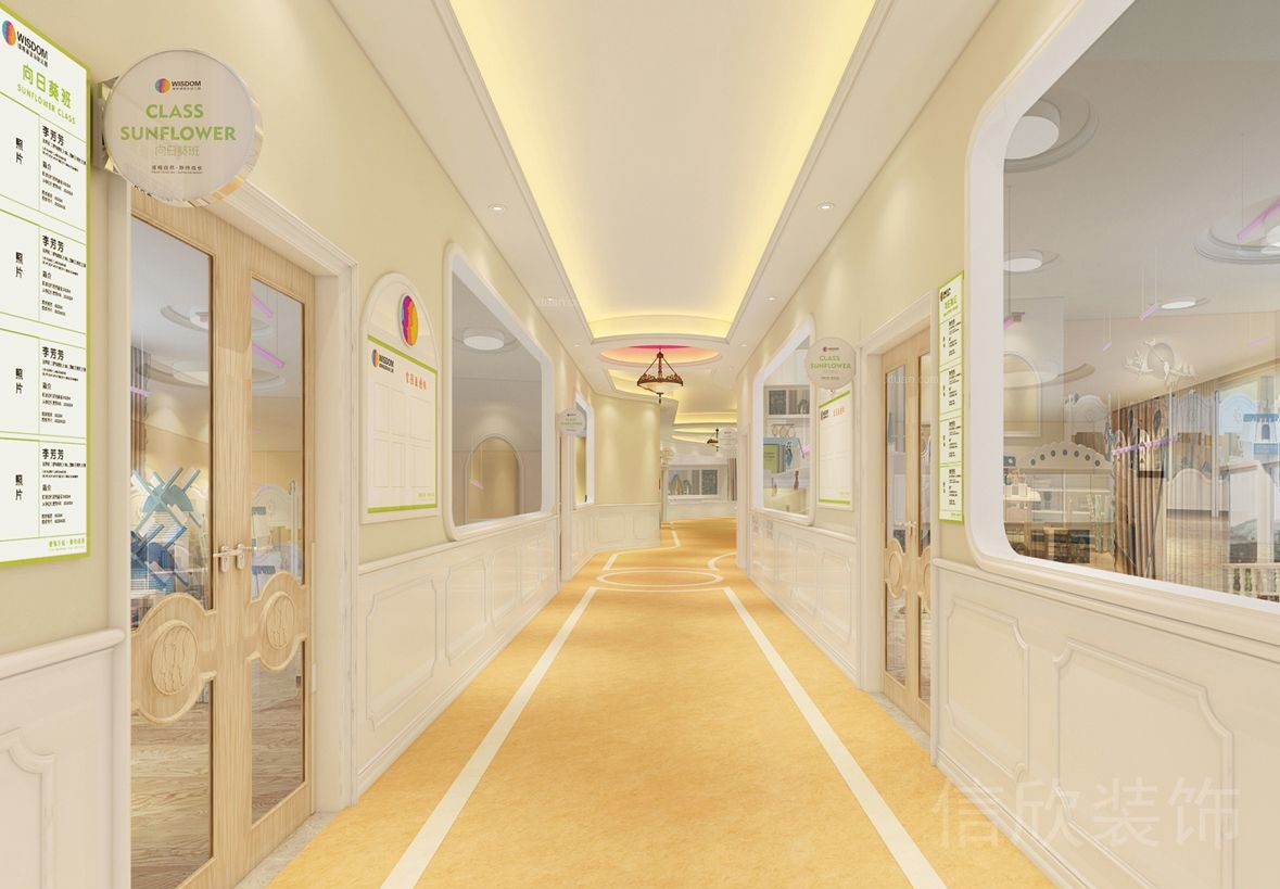 深圳市天天托幼中心裝修設(shè)計走廊