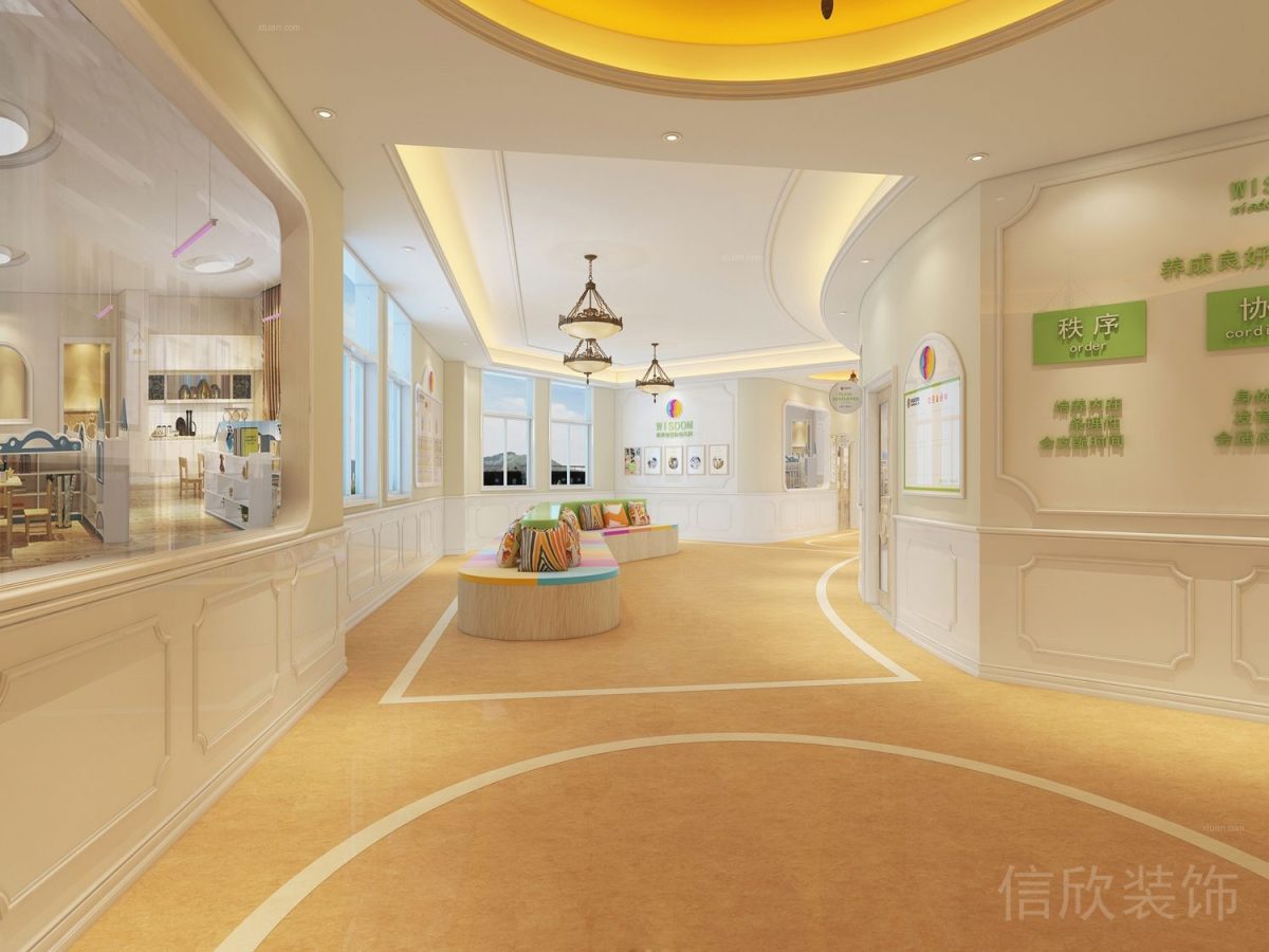 天樂大廈天天托幼中心裝修設(shè)計休息角