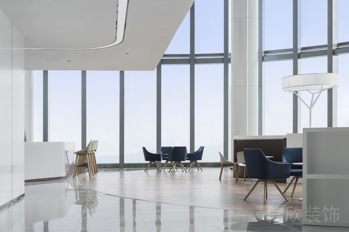 辦公室設(shè)計(jì)大堂待客區(qū)極簡風(fēng)布藝沙發(fā)設(shè)計(jì)圖