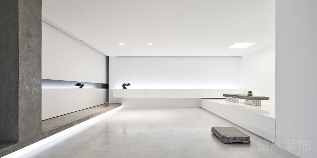 純白極簡風辦公空間接待區(qū)設計