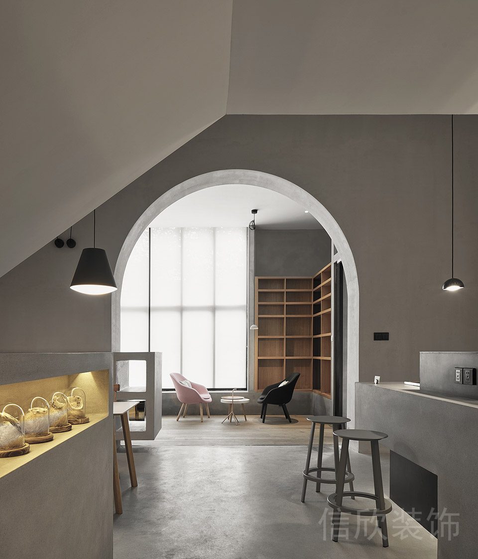 產品展示區(qū)域辦公室餐廳休息區(qū)灰色拱形