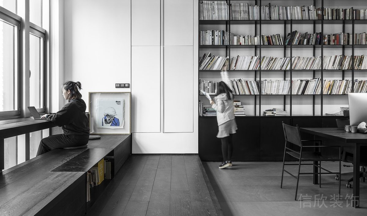 現(xiàn)代簡約階梯式桌椅辦公室裝修設(shè)計(jì)