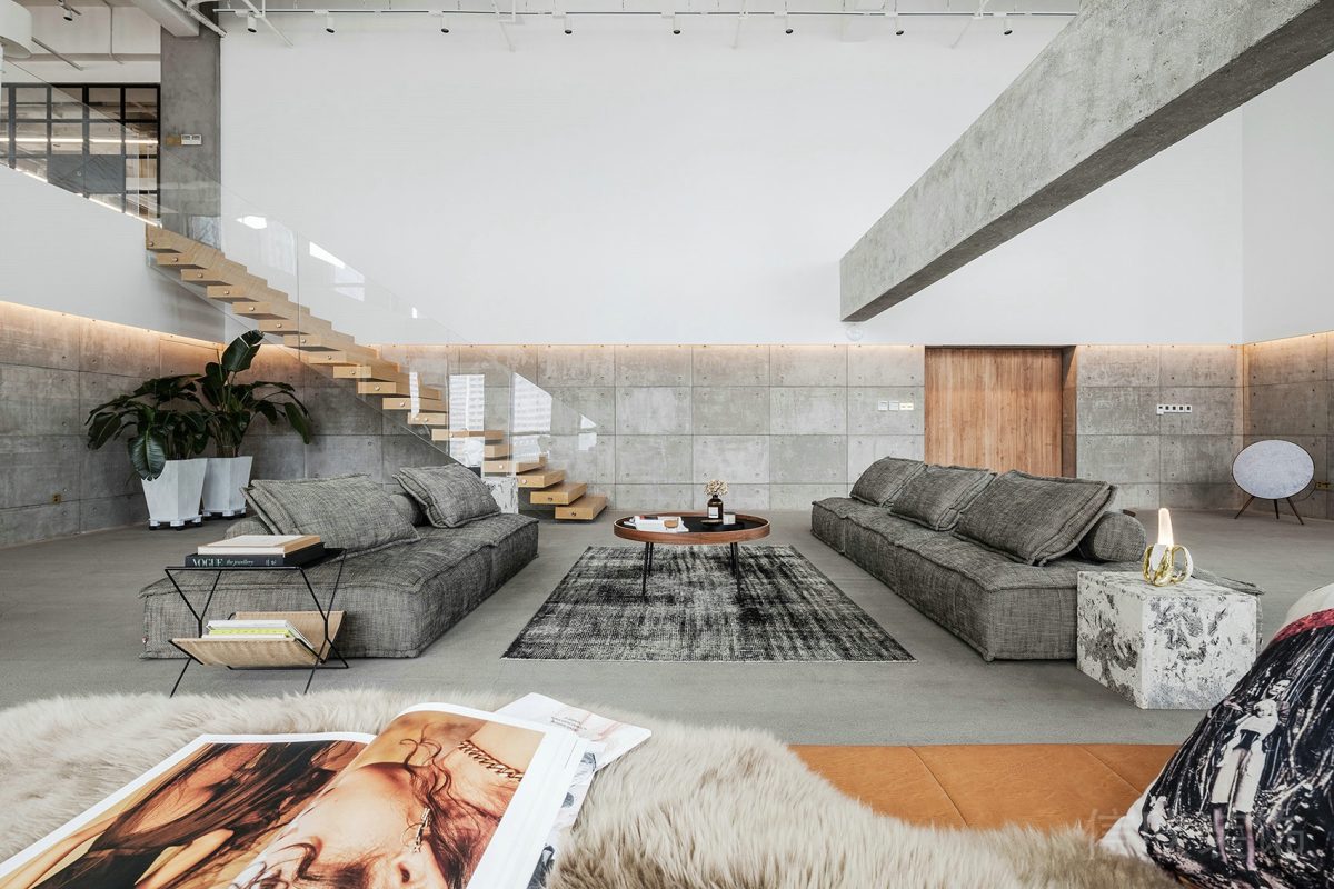 自然現(xiàn)代風(fēng)辦公空間會(huì)客區(qū)裝修設(shè)計(jì)