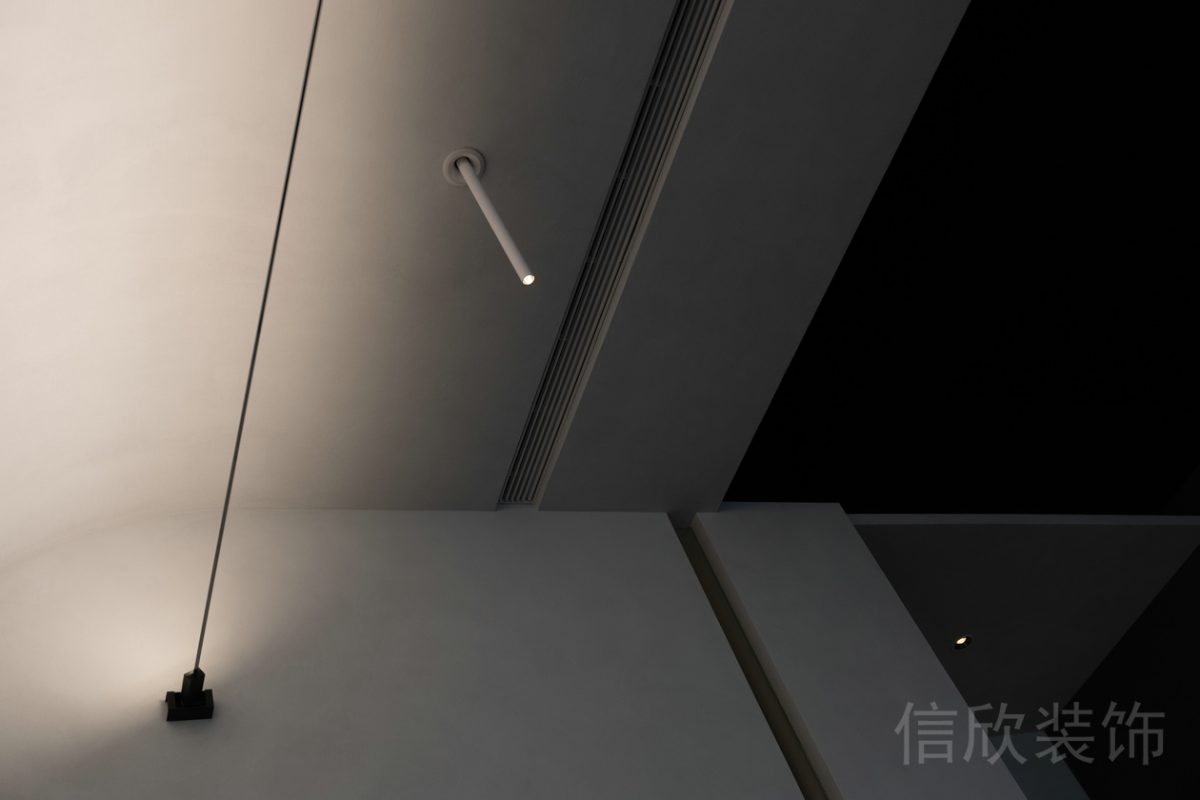 壁掛式暖色調射燈設計條形筆形射燈辦公室