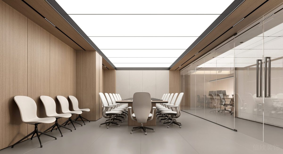 會(huì)議室玻璃隔斷設(shè)計(jì)裝修天花燈飾設(shè)計(jì)效果