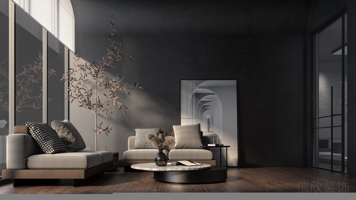 木制墻體隔斷辦公室設(shè)計(jì)胡桃木洽談區(qū)待客區(qū)設(shè)計(jì)圖