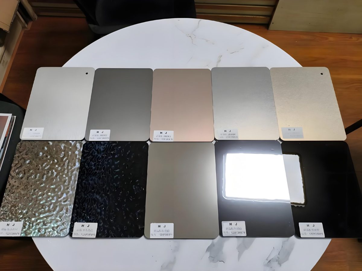 碳晶板金屬邊色卡