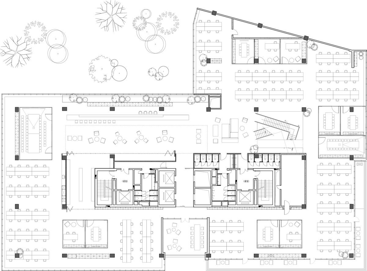 極致省錢辦公室裝修,一樓平面布置圖