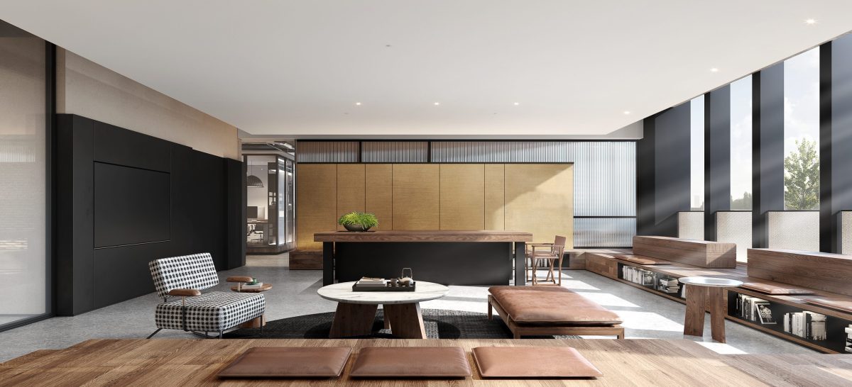 中式原木風(fēng)董事長(zhǎng)辦公室實(shí)木家私